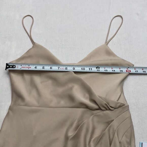 BHLDN freya satin charmeuse dress size 8 - Picture 9 of 10